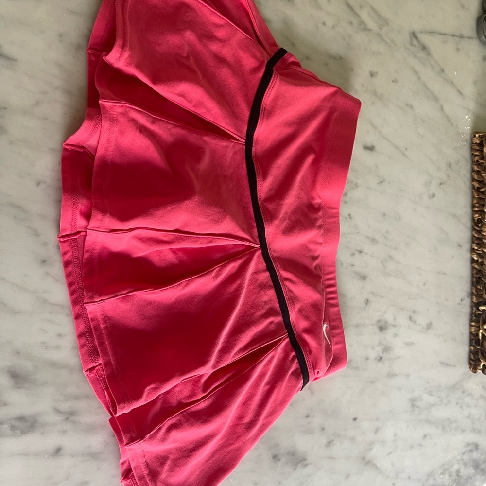 Nike Pink pleated tennis Skirt with Black Trim